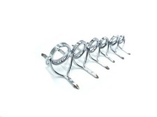 Rod Building Guide Set 9 Pack, Double Foot, Silver or Black Very Durable picture