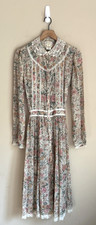 Vintage Dress Gunne Sax McClintock Prairie Floral Boho Womens Size Small Medium picture