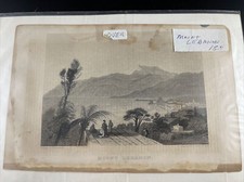 Print W.H Bartlett Printing Of Mount Lebanon Egypt And The River Nile 1800s Orig picture