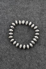 Sterling Silver Navajo Pearl Bracelet - Bryannen Halwood picture