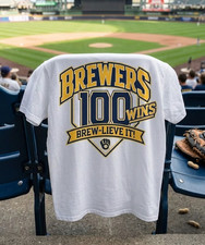 HOT Milwaukee Brewers 100 Wins Brew-Lieve It Shirt picture