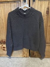 Universal Thread Women's Gray Ribbed Knit Crewneck Pullover Sweater XS picture