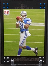 CALVIN JOHNSON 2007 TOPPS RC LIONS QQ picture