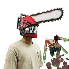 2026 Halloween SSF Chainsaw Man Cosplay Mask Costume Props Latex Party Mask picture