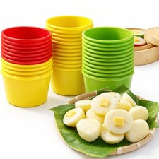 Puto Molder Filipino Silicone – 18 Pcs Puto Mold Cups for Steamer Filipino, K... picture