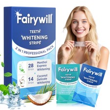 Fairywill 42pcs Teeth Whitening Strips Bleaching White Strips Tooth Whitener picture