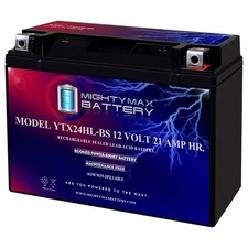 Mighty Max YTX24HL-BS 12V 21AH Battery for Honda 1500 GL1500 Gold Wing 1988-2000 picture