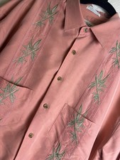 Vintage Bamboo Cay Embroidered Shirt Mens Large Hawaiian 4 Pockets Bamboo Cruise picture