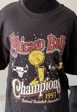 Vintage 1993 CHICAGO BULLS CHAMPIONSHIP  47 NBA Basketball Shirt Large New Tags picture