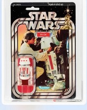 R5-D4 RED BAR 🟠⚪️🟠 Graded AFA 75+ Carded STAR WARS Vintage Kenner Droid Graded picture