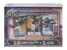 2026 LEAF METAL BASEBALL HOBBY JUMBO BOX - BRAND NEW -  🔥🔥🔥 picture