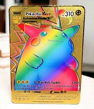 Pikachu VMAX Rainbow Gold Pokémon Card Collectible/Gift/Display picture