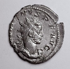 EMPIRE Gallienus w Shield & Captive 257 AD Agrippinensis Ancient Roman Coin 1196 picture