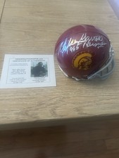 MIKE GARRETT SIGNED HELMET USC TROJANS HEISMAN 1965 SOUTHERN CAL TROY 65 RB COA picture