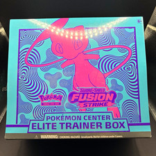 Pokémon TCG Fusion Strike Pokémon Center Exclusive Elite Trainer Box Mew 10pk picture