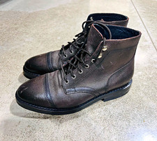 Thursday Boot Co. Thursday Everyday Brown Leather Cap Toe Lace-Up Ankle 7.5 picture
