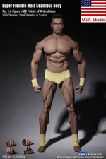 US TBLeague M34 1/6 Male Figure Body Muscular Seamless Flexible Suntan Model picture