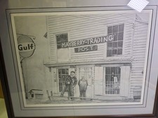 Framed Willard Gayheart Signed Print 