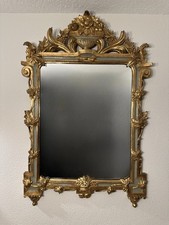 Antique 19th C Italian Neoclassical Giltwood Wall Mirror – Louis XVI c. 1850 picture