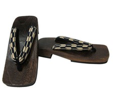 Japanese Men's Wooden Geta Sandals 10.25