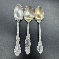 3 Antique Sterling Silver Spoons Gorham/Towle picture