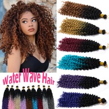 100% Natural Crochet Deep Wave Curly As Human Hair Extensions Woman Water Wave picture