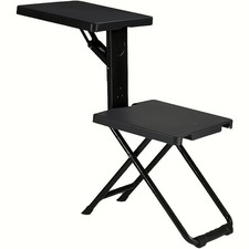 3-in-1 Vintage Iron Foldable Table and Chair Set for Outdoor picture