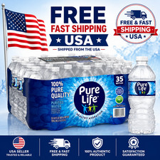 Pure Life Purified Water, 16.9 Fl Oz, 35-Pack Plastic Bottles picture