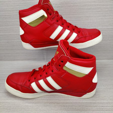 adidas Top Ten Hi Red White High Top Men's Size 12 Athletic Sneakers Lace Up picture