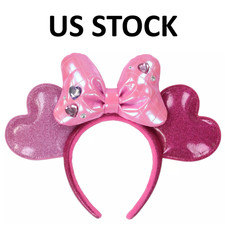Tokyo Disney Minnie Heart Ears Headband Pink Pal-Palooza Funderland【US STOCK】 picture