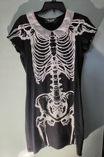KILLSTAR Collared Skeleton Dress Small Halloween  picture