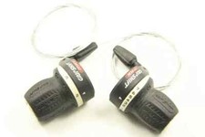 SRAM MRX Shimano Grip Shift Max Gripshift Black 3 x 7 Twist Shifter Set picture