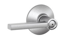 (Lot of 6) Schlage F40 LAT 626 Latitude Door Lever, Privacy Lock Satin Chrome picture