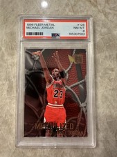 1996-97 Fleer Metal - Metallized Michael Jordan #128 Chicago Bulls PSA 8 NM-MT picture