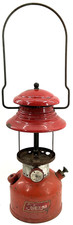 Vintage 1959 Coleman 200A Red Single Mantle Lantern 6-59 No Globe picture