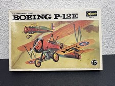 Vintage Hasegawa Boeing P-12E 1:8 Pursuit Plane Model Kit Made Japan Open Box picture