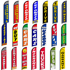 Car Dealership Swooper Full Curve Windless Swooper Flag Auto Dealership  picture