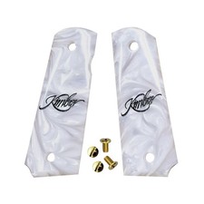 1911 Grips Ambi Cut Custom Gun Grips 1911 Full Size Grips Engraved Kimber Logo picture