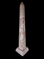 UNIQUE ANTIQUE ANCIENT EGYPTIAN Obelisk Masala King Ramses Magic Hieroglyphic picture