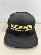 VINTAGE Keene Industries Hat Cap Snap Back Mesh Trucker Promo Mens 80s picture