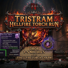 DIABLO 4🎃SEASONAL 15🔥Tristram Hellfire Touch x1-1 HOUR🔥Drop 1-5 Mythic+Charm picture