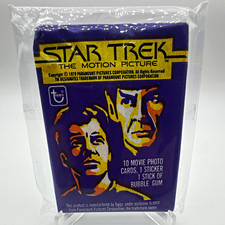 Topps Star Trek The Motion Picture 1979 Sealed Pack 10 Cards + Sticker picture