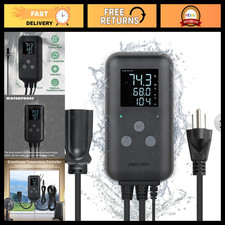 Waterproof Digital Temperature Controller for Aquarium, Greenhouse & Heating - 1 picture