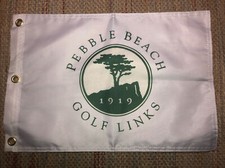 1919 PEBBLE BEACH GOLF LINKS US OPEN PGA TOUR PIN FLAG W GROMMETS  picture
