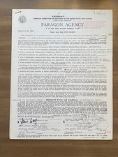 Lynyrd Skynyrd Original Booking Contract San Diego Sports Arena April 27th 1975 picture