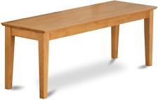 CAB-OAK-W Dining Room Bench with Wood Seat, 51X15X18 Inch picture