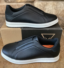 Vance Co Matteo WD Mens 9.5 Slip On Sneakers Black White Vegan Foam New picture