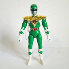 Mighty Morphin Power Rangers Green Ranger Gold Dragon Shield 8 Inch Figure picture