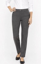 NWT Talbots Women’s Size 12L Gray Polyester Blend Signature Dress Pants picture