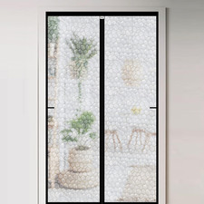 Magnetic Thermal Insulated Door Curtain 38 X 82 Inch, Transparent Door Cover, Ke picture